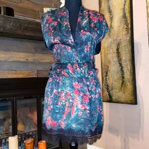 NWOT Haute Hippie silk and lace dress